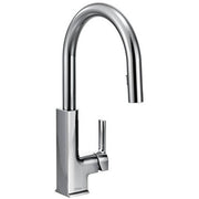 Moen S72308 STO One-Handle High Arc Pulldown Kitchen Faucet Featuring Reflex, Chrome