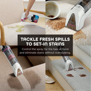 Shark HX100 StainForce Cordless Portable Spot Cleaner with Dual-Activated Spray, Odor Neutralizer, White