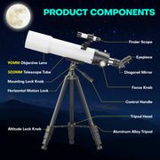 QUNSE HL-9031 Telescope for Adults and Beginners Astronomy