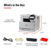 Canon imageCLASS MF665Cdw Wireless Duplex Color All-In-One Laser Printer, 26 ppm, 5-Inch Touchscreen, 50-Sheet ADF, USB, Ethernet, Wi-Fi, 6928C005