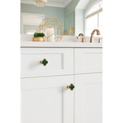 Amerock Accents Clover Cabinet Knob, Gold and Mother of Pearl Finish, 1-1/4 Inch Length, 2 Pack, 2PK36970MOP
