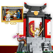 LEGO Ninjago Ninja Character Display 15th Anniversary Building Toy with Monastery, Elemental Master of Lightning, 8 Minifigures, 447 Pieces, 71866
