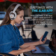 JLab JBuds Open Wireless Open-Ear Headphones, Dual Driver, Cloud Foam Comfort, Bluetooth 6.0, Noise-Canceling Mics, 24+ Hour Playtime, White