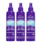 Aussie Instant Freeze Non-Aerosol Hair Spray, Maximum Hold, Fresh Citrus Scent, 8.5 fl oz, Pack of 12