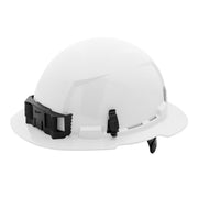 Milwaukee 48-73-1121 BOLT White Full Brim Hard Hat w/6pt Ratcheting Suspension (USA) - Type 1, Class E