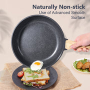GIPPHAU G21-AS2-Gr01 21-Piece Ceramic Coating Cookware Set, Nonstick, Dishwasher Safe, Induction Compatible, Gray
