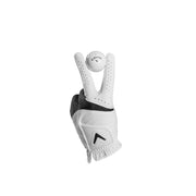 Callaway Weather Spann Golf Glove, Left Hand, Large, White, 2-Pack