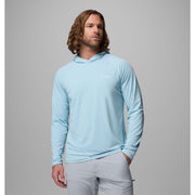 Columbia Men's PFG Solar Stream II Hoodie, Broad-Spectrum UV Protection, Moisture-Wicking, Cooling Technology, Marine Light, X-Large, 2156301482XL