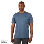 Milwaukee Men's Short-Sleeve Hybrid Work T-Shirt X-Large Blue