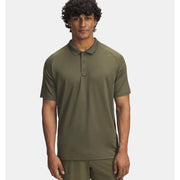 Under Armour Men's Tactical Performance Polo, Marine OD Green, Regular Fit, 4-Way Stretch, Breathable Mesh Panels, 6004146-390