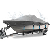 Seapisode 900D Heavy-Duty Boat Cover, Waterproof, UV-Proof, Full Windproof Metal Fittings, Fits V-Hull Tri-Hull Runabout 20-22 ft