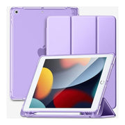 Funbiz Purple Case Cover with Pencil Holder for 10.2 Inch Apple iPad 9th 8th 7th Generation