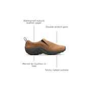 Merrell Men's Jungle Moc Nubuck Waterproof Slip-On Hiking Shoes, Brown, Size 10.5, J52927Z