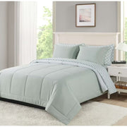 Mainstays Reversible Comforter and Sheet Set All in One - 7 Pieces, Queen, Sage