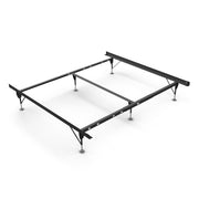 Rize Home Universal Bed Frame, Recycled Railroad Steel, Fits Full to King Mattresses, 7-Inch Under-Bed Storage