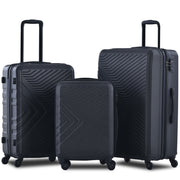 Travelhouse 3 Piece Hardshell Luggage Set with TSA Lock Spinner Wheels