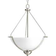 Progress Lighting P3912-09 Bravo Collection 3-Light Foyer Pendant, Brushed Nickel