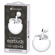 Dyno Buds Pro 6 Style White Wireless Charging Earbuds