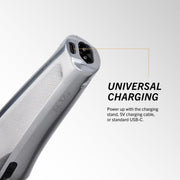 Wahl Professional Hi-Viz Cordless Hair Finishing Trimmer, DLC-Coated Wide T-Blade, Adaptive Speed Control, 135-Minute Run Time, Silver, 3023699