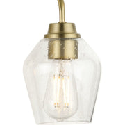 Avec A300000-191 Adalyn Collection 3-Light Champagne Bronze Vanity Light Dimmable with Clear Glass Shades, Gold