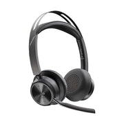Poly Voyager Focus 2 Wireless Bluetooth Headset with Active Noise Cancelling, USB Type-C, Over-the-Head, Black, 9T9J6AA#AC3