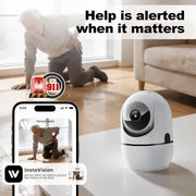 GBIUT 3MP 2K HD Indoor Security Camera, 360 Pan/Tilt, Dual-Band WiFi, Color Night Vision, Motion Detection, Two-Way Audio, Alexa Compatible