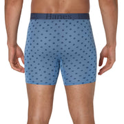 Hanes Originals Men's SuperSoft Boxer Briefs, Viscose from Bamboo, Moisture-Wicking, Modern Fit, Black/Stone/Print, 3-Pack, YSSBD3