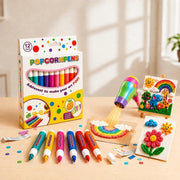2027 Popcorn Pens 6/12 Colors 3D Bubble Drawing Pen Popcorn Pen 3d Art (12PCS)
