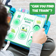 Buffalo Games Chuckle & Roar The Pop It Book Interactive Learning Toy with 3 Play Modes, Bilingual Color Recognition, Toddler-Friendly Design