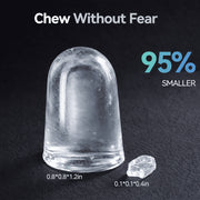 Qunler Countertop Nugget Ice Maker Machine, 33lb Daily Capacity, Soft Chewable Pebble Crushed Ice, Portable Stainless Steel HZB-15NB