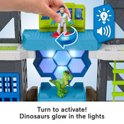 Imaginext HVY26 Jurassic World Scan & Glow Dino Playset with Lights Sounds & Dinosaur Toys