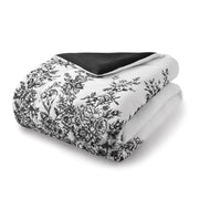 Mainstays 88546 5-Piece White and Black Embroidered Comforter Set, Full/Queen