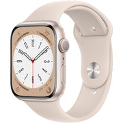 Apple Watch Gen 8 Series 8 41mm Starlight Aluminum - Starlight Sport Band MNU93LL/A