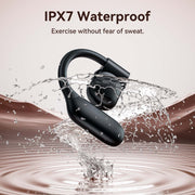 Veatool M62 Wireless Earbuds, Open Ear Headset with Microphone Touch Control, Bluetooth 5.4, Black