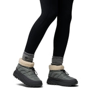 Columbia Snowtrot Shorty Women's Insulated Winter Boots, Omni-Heat Reflective, Adapt Trax Outsole, Water-Resistant, Sedona Sage Shark, Size 9, 207512