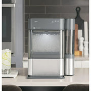 GE Profile XPIO13SCSS Opal 2.0 Countertop Nugget Ice Maker with side tank, Stainless Steel