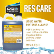 Pro Products Res Care Liquid Water Softener Cleaner, Unscented, 64 oz, RK64N