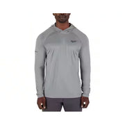 Milwaukee M550G-XL Men's WORKSKIN Gray X-Large Hooded Sun Shirt