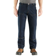 Relaxed Straight Rugged Flex Double-Front Denim Dungarees for Men - Erie - 33x30