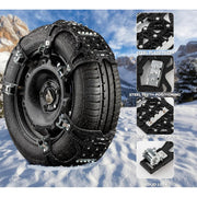 ZoneTech SN0024 Car Snow Chains 12-Pack All Season Black