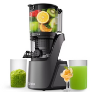 Canoly C16 Cold Press Juicer 250W AC Brushless Motor for Batch Whole Fruit Juicing, Slow & Quiet Juicing, BPA Free, Easy to Clean, Black