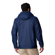 Columbia Men's Watertight II Rain Jacket, Waterproof Nylon Shell, Omni-Shield Technology, Packable, Collegiate Navy, XL, 153389