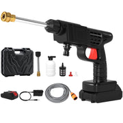 Topteng 24V Cordless Electric Pressure Washer, Portable High Pressure Spray Water Gun with Rechargeable Batteries and Tool Box, 377 PSI, H008-007-US