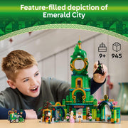 LEGO 6512680 Wicked Welcome to Emerald City Collectible Toy, Dollhouse Playset w/Glinda & Elphaba Mini Dolls, 75684