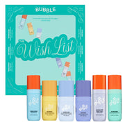 Bubble Skincare The Wish List Mini Essentials Skin Care Set, Hydrating Brightening Vegan, 6 Count, Travel Size, 200030