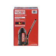Hyper Tough T92013W 20 Ton Bottle Jack, Adjustable Height 9.25-17.52 in, Stainless Steel, Black
