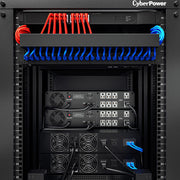 CyberPower CP1500PFCRM2U Rackmount UPS, 1500VA/1000W, PFC Sine Wave Output, Automatic Voltage Regulation, 8 NEMA 5-15R Outlets, Multifunction LCD, Black