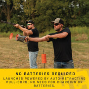 American Outdoor Brands Caldwell ClayCopter Rip-Launcher Handheld Pull-Cord Target Launcher Portable Grey Throws Single or Double Targets up to 80 Yards 1237307
