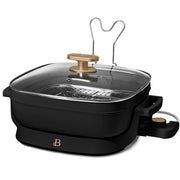 Drew Barrymore 19168 Beautiful 5-in-1 Electric Expandable Skillet Black Sesame, Up to 7 QT