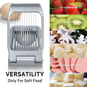 Sopito Heavy Duty Stainless Steel Wire Egg Slicer, Multifunctional Soft Food Cutter, Silver